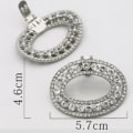 Miniatyrbilde 2 av 9: Rhinestone Shoe Clip Shiny Dekorativ Clip 7 7 7