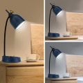 Miniatyrbilde 10 av 10: LED-blomst skrivebordslampe Bordlampe GUL A A Yellow A-A