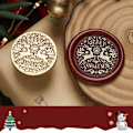 Pikkukuva 1 / 10: 1kpl Lacquer Seal -joulutee STYLE 4-2,5cm STYLE 4-2,5cm Style 4-2.5cm