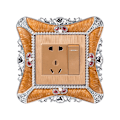 Miniatyrbillede 1 af 10: Enkelt lyskontakt Dæksel Socket Surround Frame KAFFE coffee