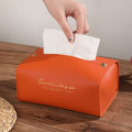Miniatyrbilde 6 av 10: Skinnvevsholder Vevsoppbevaringsboks ORANSJE orange