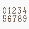 Pikkukuva 8 / 10: Numero-ovikilven osoitenumerot 0-9 1 1 1