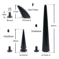 Miniatyrbilde 3 av 10: 10 sett dekornaglestifter Spot spiker SØLV E-7X21MM E-7X21MM Silver E-7x21mm-E-7x21mm