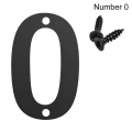 Pikkukuva 1 / 10: 4 tuumaa/10 cm ovitarra Numerokilpi NUMERO 0 NUMERO 0 Number 0