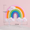 Pikkukuva 1 / 10: 5 kpl Syntymäpäiväkakkukoristeita Rainbow Cake Toppers 8 8 8