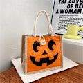 Miniatyrbilde 8 av 10: 2stk Håndtak Godteripose Tote Bag SORT SORT Black