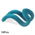 Pikkukuva 1 / 8: 10 kpl Flocking Vaateteline Vaateripustin VAALEAN SININEN light blue