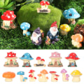 Miniatyrbild 8 av 10: Miniature champignonhussvampefigurer TYPE 6 TYPE 6 type 6