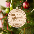Miniatyrbilde 5 av 9: Julen sammenleggbar stol Ornament Juleanheng D D D