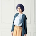 Miniatyrbillede 4 af 10: Crinkle tørklæde almindelig hijab SORT Black