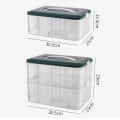 Miniatyrbilde 2 av 8: Leker Oppbevaringsboks Diverse Beholder ORANGE 2 LAG 2 LAG Orange 2 layer-2 layer