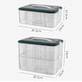 Miniatyrbillede 2 af 8: Legetøj Opbevaringsboks Diverse Container GRØN 1 LAG 1 LAG Green 1 layer-1 layer