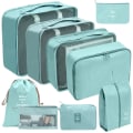 Miniatyrbillede 8 af 10: 9stk Bagageopbevaringstasker Rejsekufferttasker LAKE BLUE Lake Blue