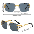 Pikkukuva 2 / 10: Reunattomat aurinkolasit Cheetah Decor aurinkolasit GRADIENT GREY Gradient Grey