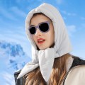 Miniatyrbild 9 av 9: Huvudduk Hooded Scarf Hooded BEIGE Beige