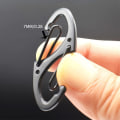 Miniatyrbild 5 av 7: Liten Snap Hook Dual Wire Gate Clip Nyckelring Clip