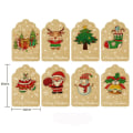 Miniatyrbillede 3 af 10: 250/300 STK Glædelig Jul Stickers Xmas Forseglingsmærke 4 4 4