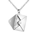 Miniatyrbild 1 av 10: Kuvert Halsband Medaljong SILVER Silver
