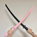 Miniatyrbillede 5 af 10: 3D Gravity Katana Legetøj 3D Print Fidget Samurai Legetøj RØD RØD Red