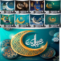 Miniatyrbillede 4 af 10: Ramadan Baggrund Stof Månetæppe 07 07 07