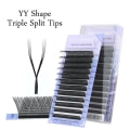 Miniatyrbillede 10 af 10: YY Form Triple Split Tips MIX 8-15MMCURL DD CURL DD Mix 8-15mmCurl DD