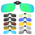 Miniatyrbillede 10 af 10: Clip-on solbriller Polariseret MIRRORED GULD MIRRORED GULD Mirrored Gold