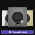 Miniatyrbild 2 av 10: Väggpanel Blank Kabeluttag Panel GRÅ 35MM grey 35mm