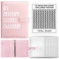Pikkukuva 1 / 10: 100 Days Envelope Challenge Binder Savings Book ROAD pink
