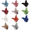 Miniatyrbillede 4 af 8: 4 stk. Butterfly Hårspænder Matte Hårklo Clips B B B