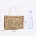 Miniatyrbillede 1 af 10: Kvinder linned taske Jute muleposer 22X17X10CM 22x17x10cm