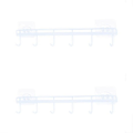 Pikkukuva 1 / 10: 2kpl Keittiövälineet Rail Koukut Tandem Koukku VALKOINEN white