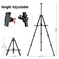 Miniatyrbillede 2 af 10: Staffeli Stand Maling Staffeli Stativ SORT black