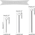 Miniatyrbillede 4 af 4: Blank Bar Charms Rustfrit stål Lang Bar Lang Bar Shape Charms