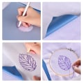 Miniatyrbild 10 av 11: 10 STK Kolpapper Broderi Tracing Bumf För tyg GRÖN green 28cm*23cm