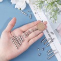 Miniatyrbilde 3 av 5: 100 stk Slide On End Spenne Tube Spenne Spenne Tubes Skyve Ende