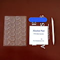 Miniatyrbilde 7 av 10: 24stk Kort Square Head False Nails Glanset Bærbare falske negler DP05-zh293-27