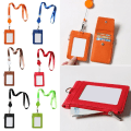 Miniatyrbild 9 av 10: Kort Badge Hållare ID Lanyard Namnbricka ORANGE Orange