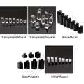 Miniatyrbillede 2 af 10: Smykker Udstillingsstativ Ringstativ SORT FIRKANTIG Black Square-Square