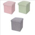 Miniatyrbillede 9 af 9: Opbevaringsboks Opbevaringsskammel GRØN 25*25*25 CM Green 25*25*25 cm
