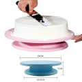 Miniatyrbillede 2 af 10: Kagepladespiller Rundt Kagebord PINK pink