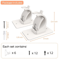 Miniatyrbilde 2 av 10: 6 Stk Gardinstangholder Gardinkroker for gardiner TRANSPARANT transparent