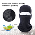Miniatyrbilde 9 av 10: Full Face Cap Sykling Balaclava LYS GRÅ light grey