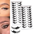 Miniatyrbild 3 av 10: 10 par Fox Eye Lashes Cat Eye Lashes MAO2 MAO2 MAO2