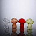 Miniatyrbillede 4 af 9: Svampeformet blomstervase Transparent glasvase TRANSPARENT Transparent