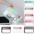 Miniatyrbilde 3 av 10: Brevpose Klar glidelåslomme LEOPARDTRYKK SNACKS SNACKS Leopard print SNACKS-SNACKS