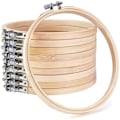Miniatyrbild 10 av 10: 5PCS Broderi Hoop Cross Stitch Frame Round Loop SET5 SET5
