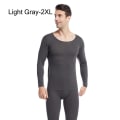 Pikkukuva 1 / 10: Miesten thermal koko set pitkä Johns ylä- ja alaosa LIGHT Light Gray 2XL