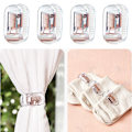 Miniatyrbilde 9 av 10: 4/6 stk Anti-skli Sengetøy Teppe Dynetrekk TRANSPARENT 6 STK Transparent 6pcs