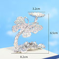 Miniatyrbillede 2 af 10: Butterfly Display Base Holder Krystalkugle Display Stand SØLV Silver