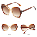 Miniatyrbillede 10 af 10: Butterfly Sunglasses Irregular Sunglasses SORT-SORT Black-Black
